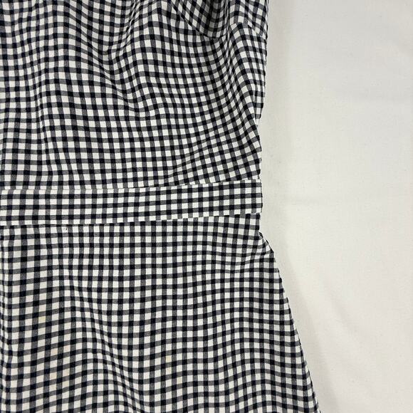 J.Crew V-neck seersucker dress in black gingham Sz 6 - Picture 8 of 16